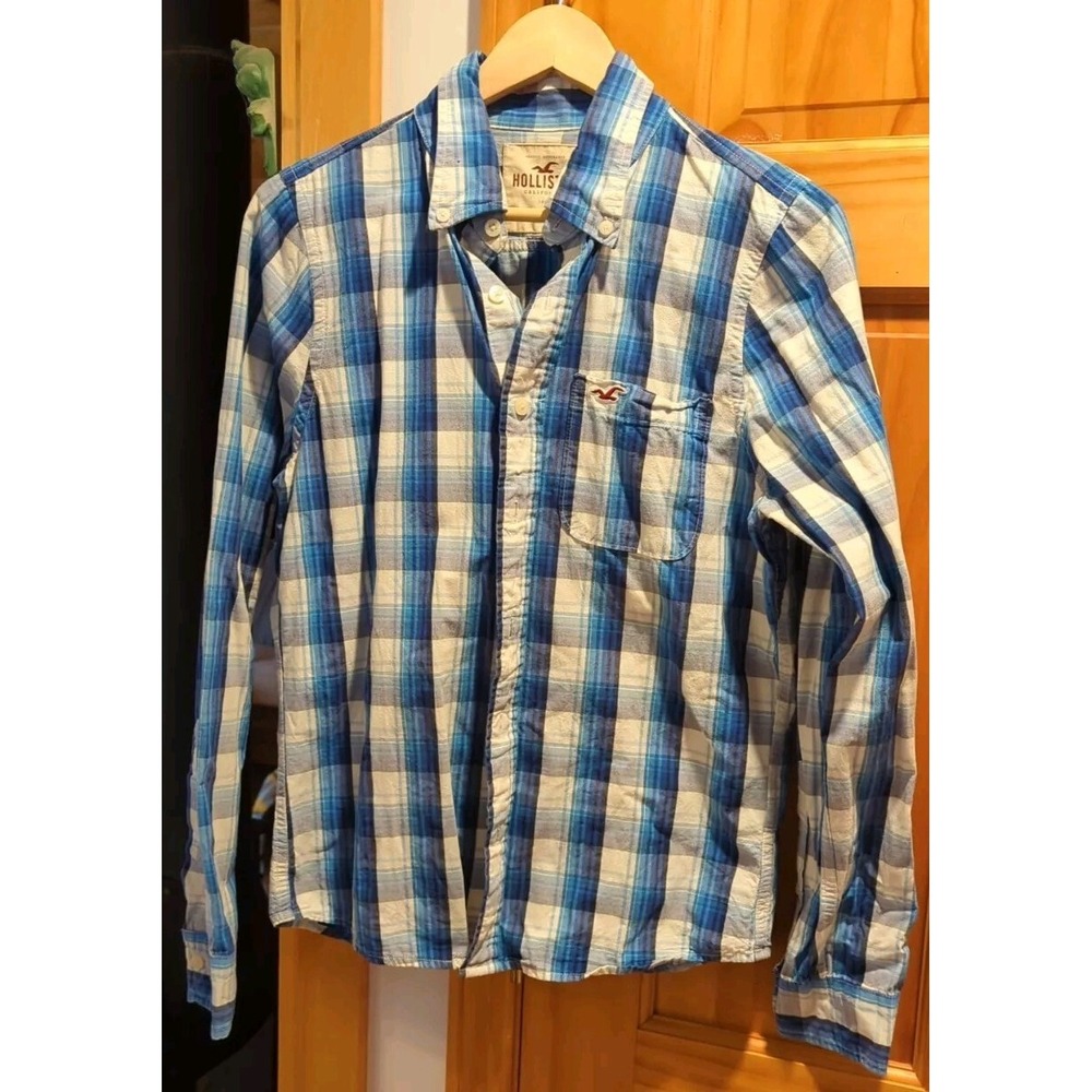 Hollister California Plaid Button Up Shirt Mens Size Small‎